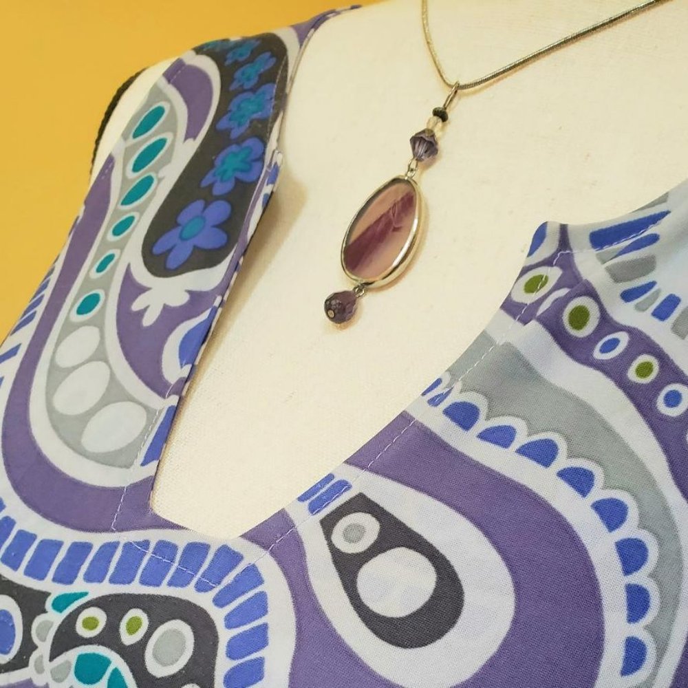 Flowy Pullover Patterned Dress With Pockets! - image 6